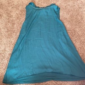 Silky teal tank
